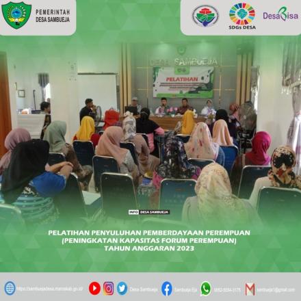 PELATIHAN FORUM PEREMPUAN T.A 2023